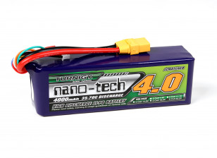 Turnigy nano-tech 6000mAh 4S 25~50C Lipo Pack w/XT-90