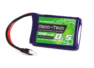 Turnigy nano-tech 500mAh 1S 25~50C Lipo Pack (Losi Mini Compatible)