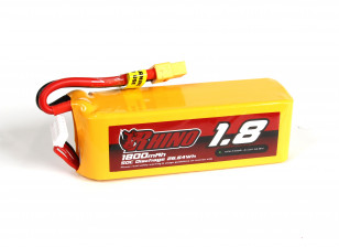 Rhino 1800mAh 4S 50C Lipo Battery Pack w/XT60