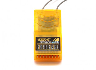 OrangeRx R720X V3 7Ch 2.4GHz DSMX/s.Link Compatible Full Range Receiver w/Div Ant, F/Safe & CPPM