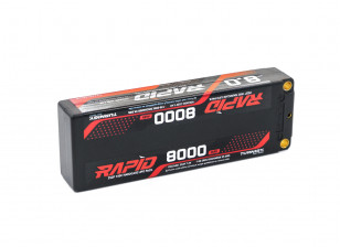 Turnigy Rapid 8000mAh 2S2P 140C Hardcase Lipo Battery Pack (ROAR Approved)