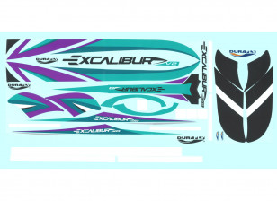 Durafly Excalibur V2 V-Tail Electric Hotliner/Slope Soarer Replacement Decal Set