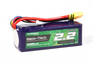 Turnigy Nano-Tech Plus 2200mAh 4S 70C Lipo Pack w/XT60