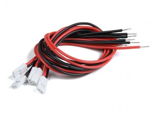 Molex 2.0 2Pin Cable Female Connector with 200mm x 24AWG Silicone Wire (5pcs)
