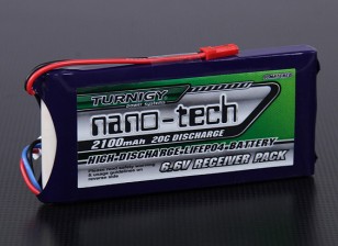 Turnigy nano-tech 2100mAh 2S1P 20 LiFePo4 Extra Thin Receiver Pack w/JST