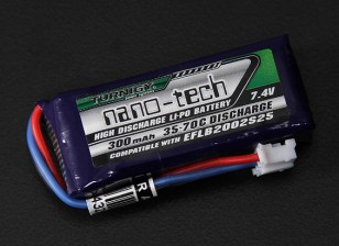 Turnigy nano-tech 300mah 2S 35~70C Lipo Pack (E-flite EFLB2002S25 micro series compatible)