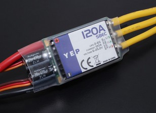 YEP 120A LV (2-6S) Brushless Speed Controller with Selectable SBEC