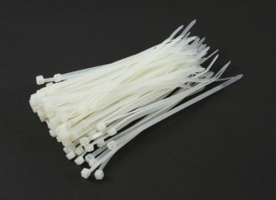 CLEAR CABLE TIES, TIE WRAPS, NYLON ZIP TIES- 100 X 2.5MM, CHOOSE QTY, FREE  P&P