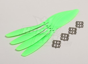 GWS Style Slowfly Propeller 11x4.7 Green (4pcs)