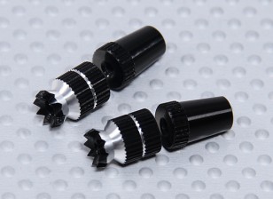 Alloy Anti-Slip TX Control Sticks Short (JR TX Black)