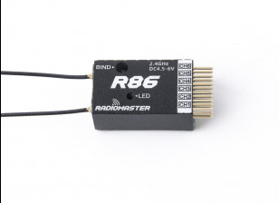 RADIOMASTER R86-D8 6ch PWM Receiver (Frsky D8 Compatible)
