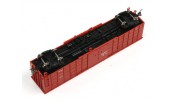 P64K Box Car (Ho Scale - 4 Pack) (Brown Set 4) rolling stock