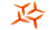 Dalprop "Cyclone" T5045C 3-Blade Props CW/CCW Set Crystal Orange (2 pairs)