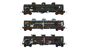 Southern Rail HO Scale VIC/BP VTQF Series 3 Car Oil Tank Set (1992)