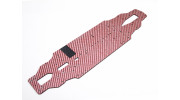 Blaze 1/10 Spare Parts - 4WD Color Fiber Chassis 2.5mm (Red) 128511