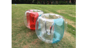 Large PVC Inflatable Body Bubble Bumper Ball (Clear/Blue) 3