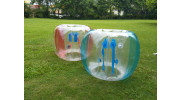 Large PVC Inflatable Body Bubble Bumper Ball (Clear/Blue) 2