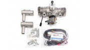 RCGF 30cc MK2 Twin Side Exhaust Gas Engine w/CD Ignition and Walbro Carb 3.7HP@7500rpm 3