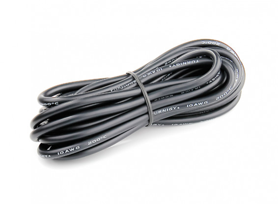 Turnigy High Quality 10AWG Silicone Wire 4m (Black)