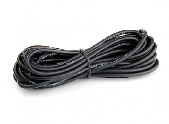 Turnigy High Quality 14AWG Silicone Wire 4m (Black)