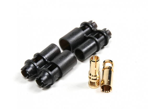 RCPROPLUS D4 Supra-X 4mm Connectors M/F (20 Sets) 