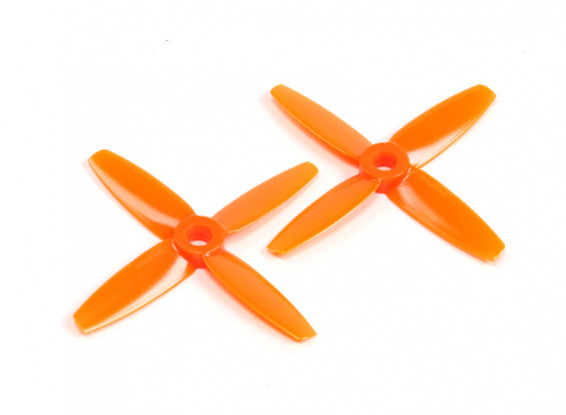 Gemfan 3035 Bullnose Polycarbonate 4 Blade Propeller Orange (CW/CCW) (1 Pair)