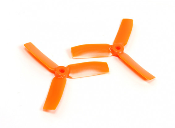 Gemfan 4040 Bullnose Polycarbonate 3-Blade Propeller Orange (CW/CCW) (1 Pair)
