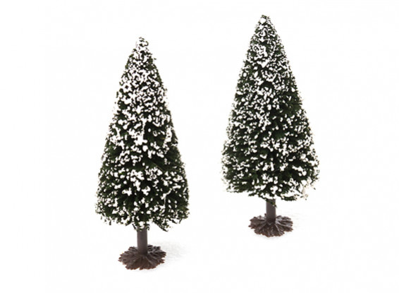 HobbyKing™ 120mm Scenic Model Fir Trees with Snow (2 pcs)