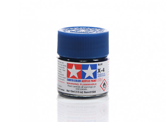 Tamiya X-4 Gloss Blue Mini Acrylic Paint (10ml)