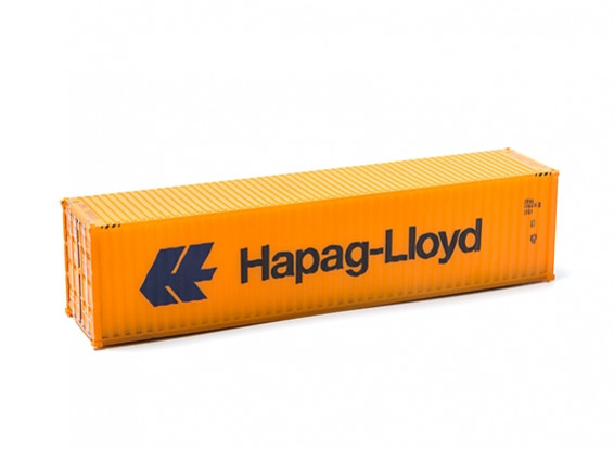 HO Scale 40ft Shipping Container (Hapag-Lloyd) side view