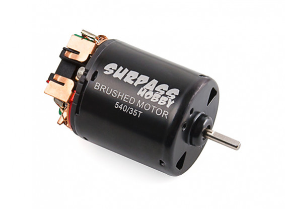Surpass 540-35T Brushed Motor with Replaceable Brushes Front