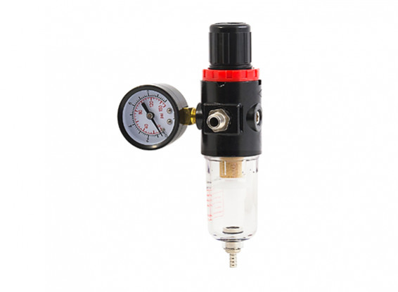 DU-602 In-Line Filter with Pressure Regulator and Moisture Trap 1/4"-1/8"BSP 1