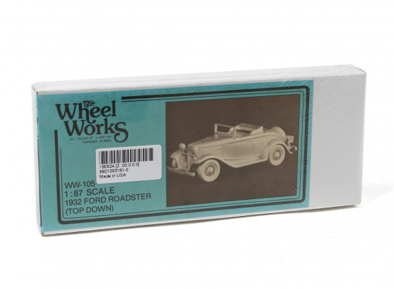 Micro Engineering HO Scale Wheel Works 1932 Ford Roadster (Top Down) Kit 1pc (96-105)