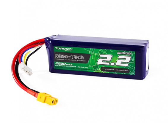 Turnigy Nano-Tech 2200mAh 4S 25C Lipo Pack w/XT60