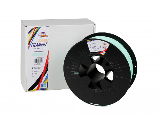Pastel Green PLA Premium 3D Printer Filament 1.75mm 1kg Spool