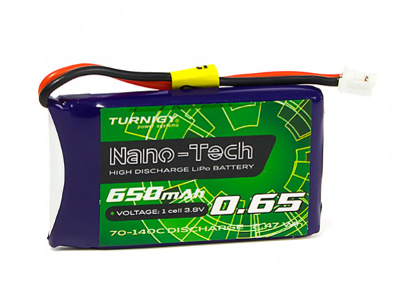 Turnigy Nano-Tech Plus 650mAh 1S 70C Lipo Pack w/JST-PH