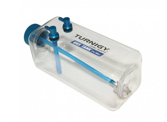 Turnigy 500ml Transparent RC Fuel Tank w/Clunk Weight, Fill & Vent Nipples (Suits Gas & Nitro Fuels)
