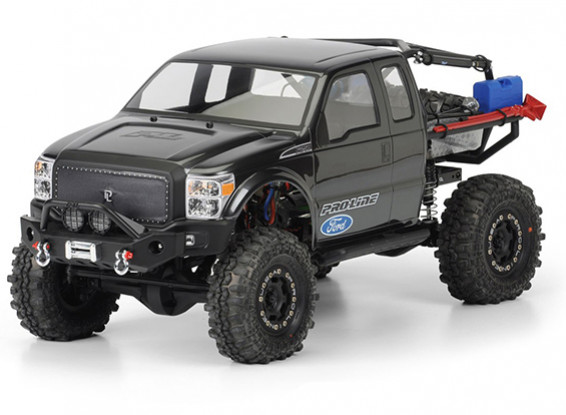 Pro-Line Ford F-250 Super Dual Cab Clear Body Shell voor SCX10 Trail Honcho