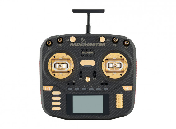RADIOMASTER BOXER MAX (Gold) ELRS FCC M2 16ch 2.4GHz RC Transmitter w/Open-Source EdgeTX Firmware 
