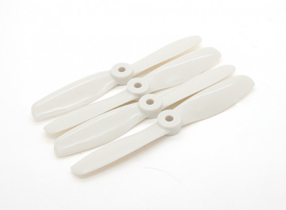 Dalprops "Indestructible" Bull Nose 5045 Propellers CW / CCW Set White (2 paar)