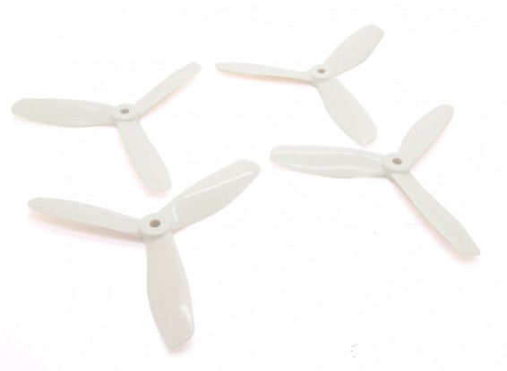 Dalprops "Indestructible" V2 5045 3-Blade Props CW / CCW Set White (2 paar)