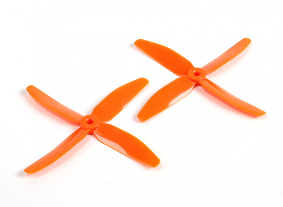 DYS 5040 x 4 Blade Electric Propellers (CW en CCW) (paar) Oranje