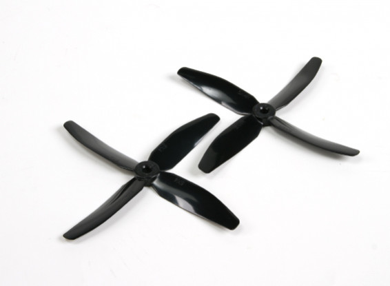 DYS 5040 x 4 Blade Electric Propellers (CW en CCW) (paar) Zwart