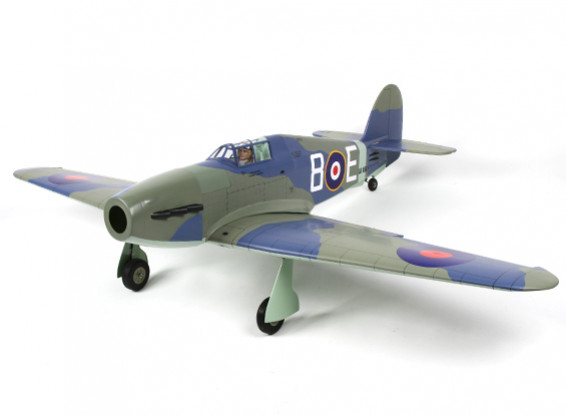 Hawker Hurricane 46 grootte EP-GP Grey versie - (Electric trekt inbegrepen)