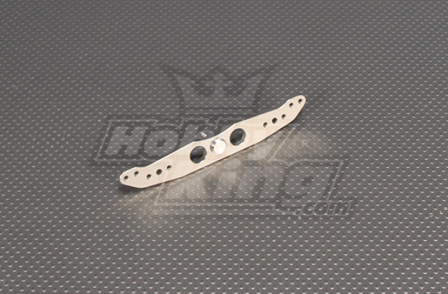 CNC Rudder Mount Arm 4,5 inch (# 4-40) Ti Silver