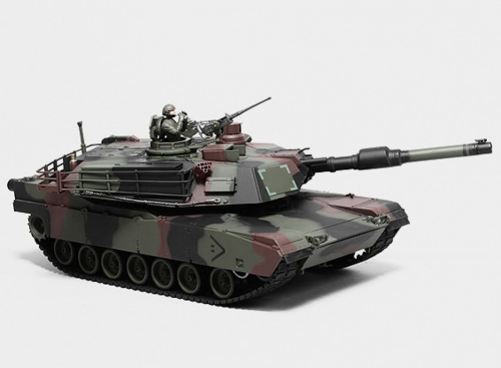 M1A2 Abrams RC Tank RTR w / Tx / geluid / Infrared