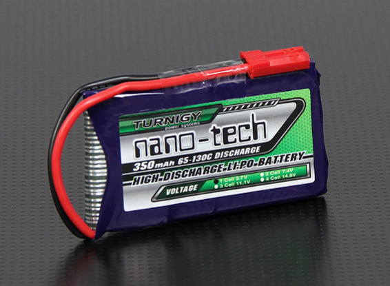 Turnigy nano-tech 350mAh 1S 65 ~ 130C Pack Lipo