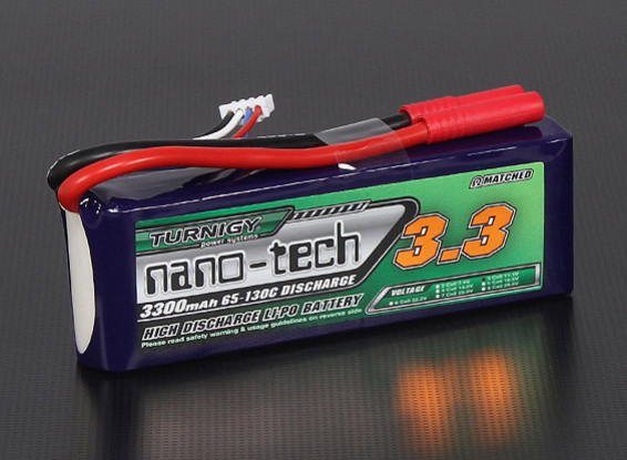 Turnigy nano-tech 3300mAh 3S 65 ~ 130C Pack Lipo