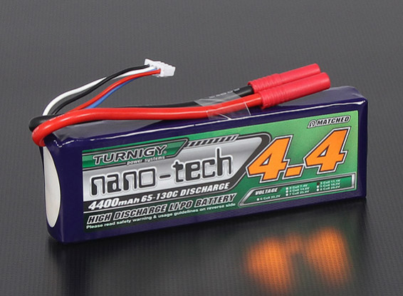 Turnigy nano-tech 4400mAh 3S 65 ~ 130C Pack Lipo