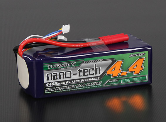 Turnigy nano-tech 4400mAh 8S 65 ~ 130C Pack Lipo